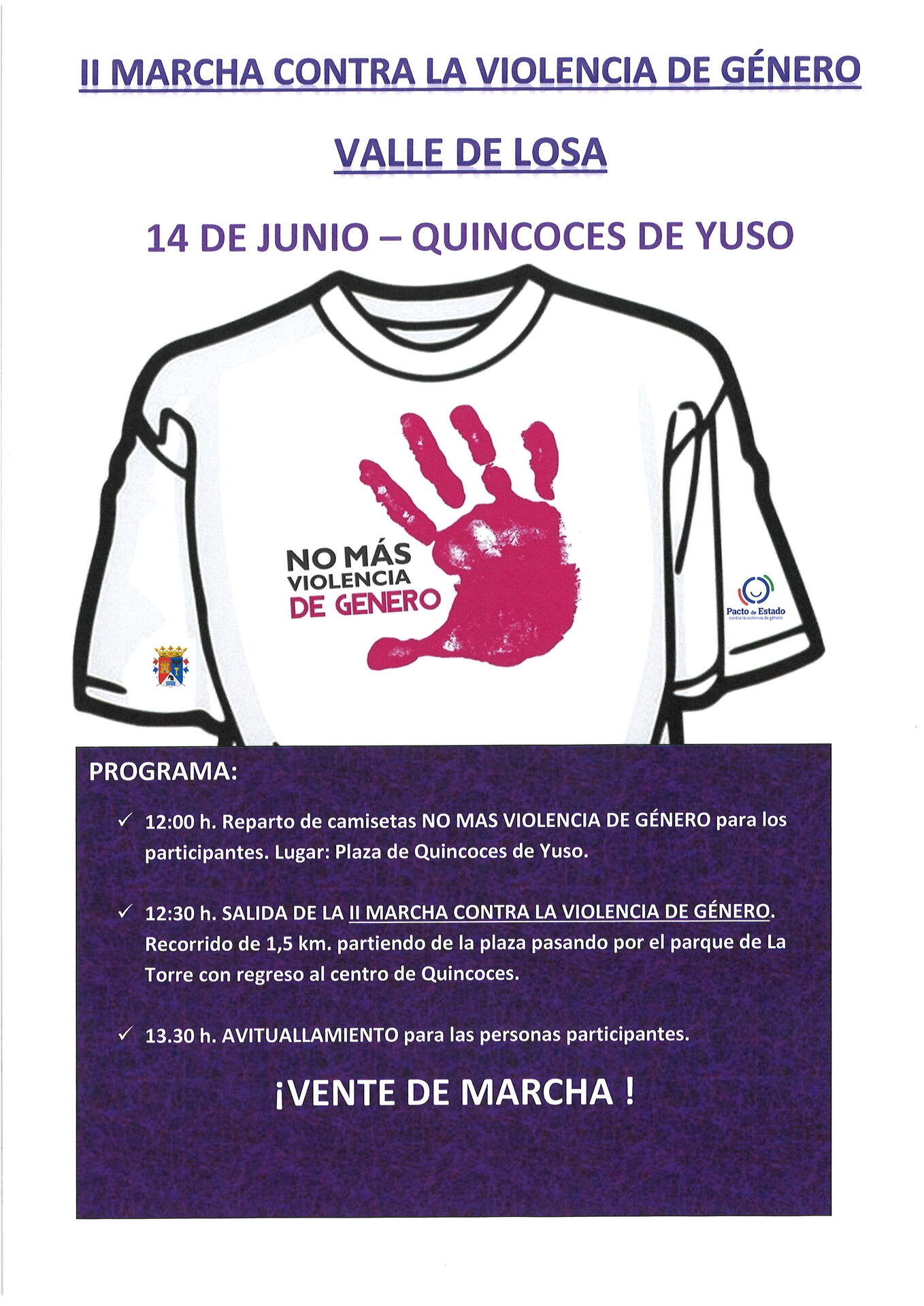 II MARCHA CONTRA LA VIOLENCIA DE GENERO VALLE DE LOSA 2026 